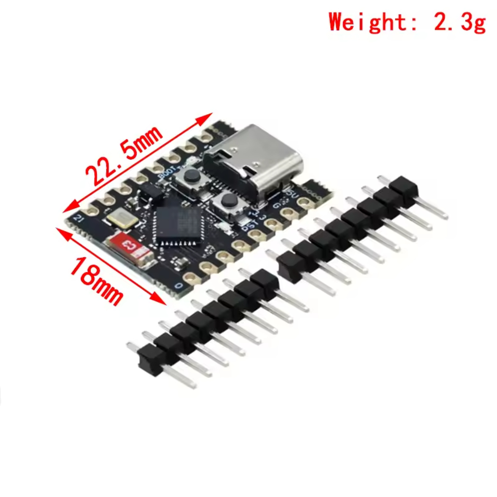 ESP32-C3 SuperMini, Wi-Fi + Bluetooth 5.0, USB-C, Dev Board